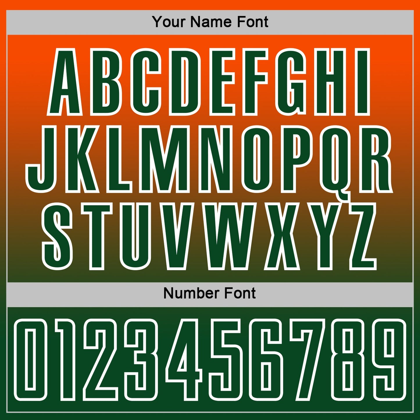 Custom Orange Green-White Fade Fashion Sublimation Soccer Uniform Jersey view 6