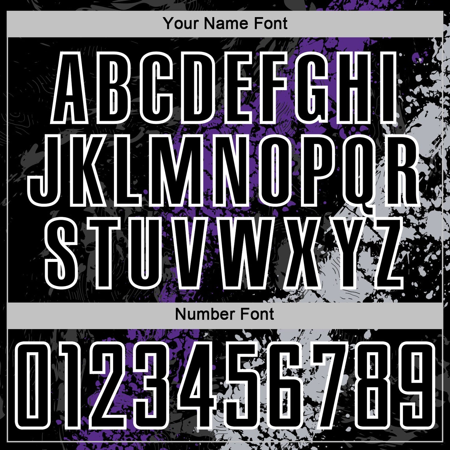 Custom Black White Purple-Gray Dripping Splatter Cracked Texture Sublimation Soccer Uniform Jersey view 6