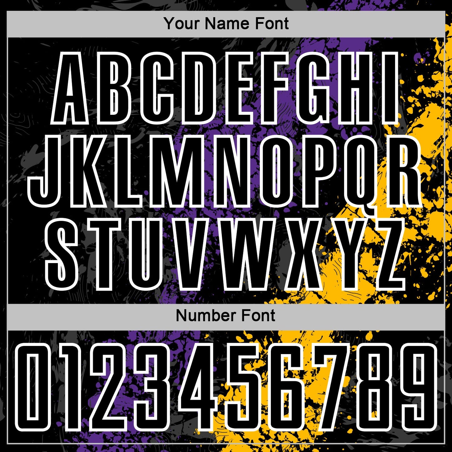 Custom Black White Purple-Gold Dripping Splatter Cracked Texture Sublimation Soccer Uniform Jersey view 6