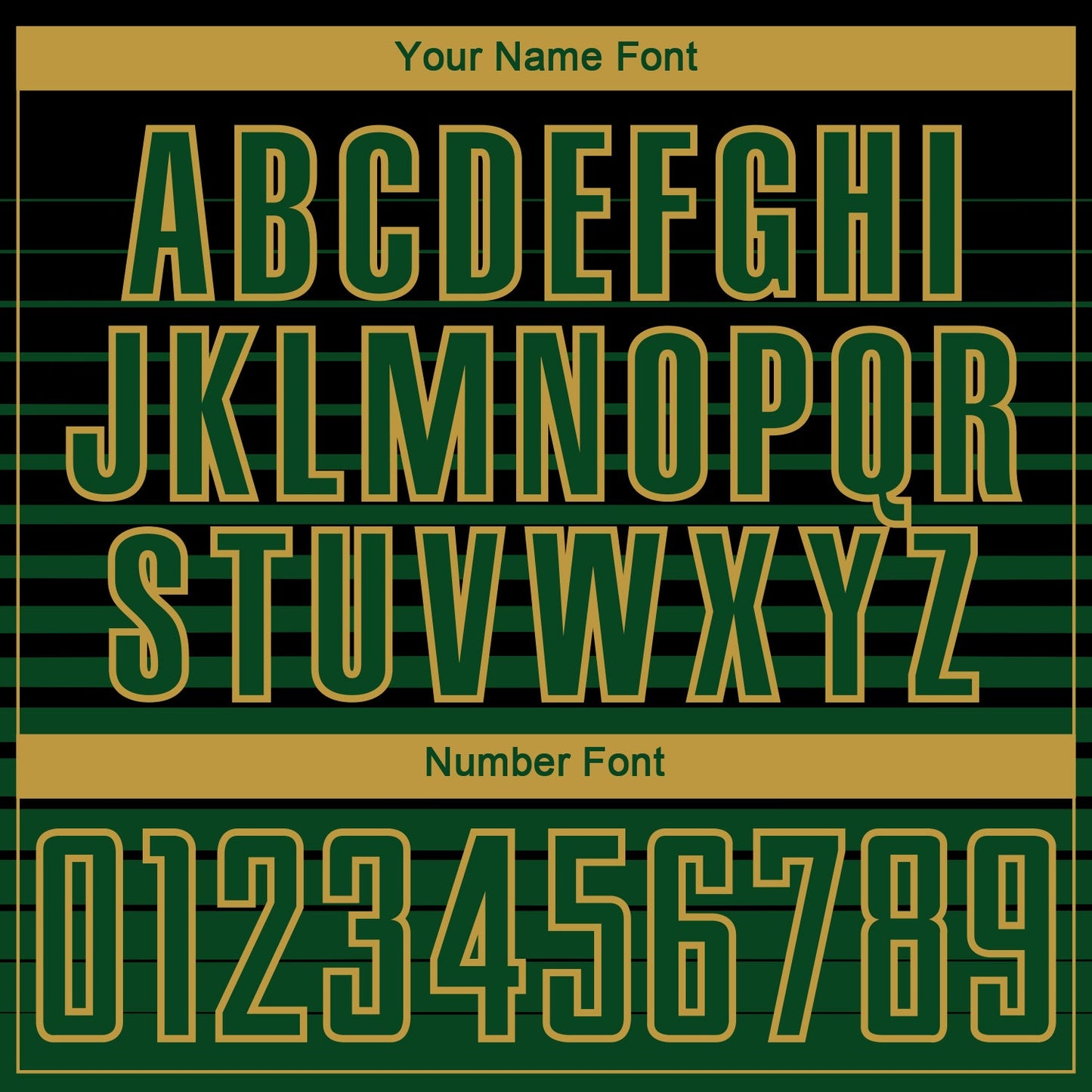 Custom Black Green-Old Gold Gradient Pinstripe Sublimation Soccer Uniform Jersey view 6