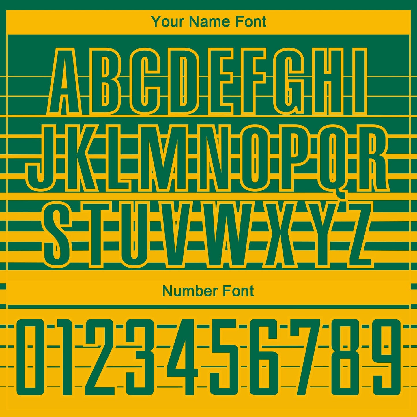 Custom Kelly Green Gold Gradient Pinstripe Sublimation Soccer Uniform Jersey view 6