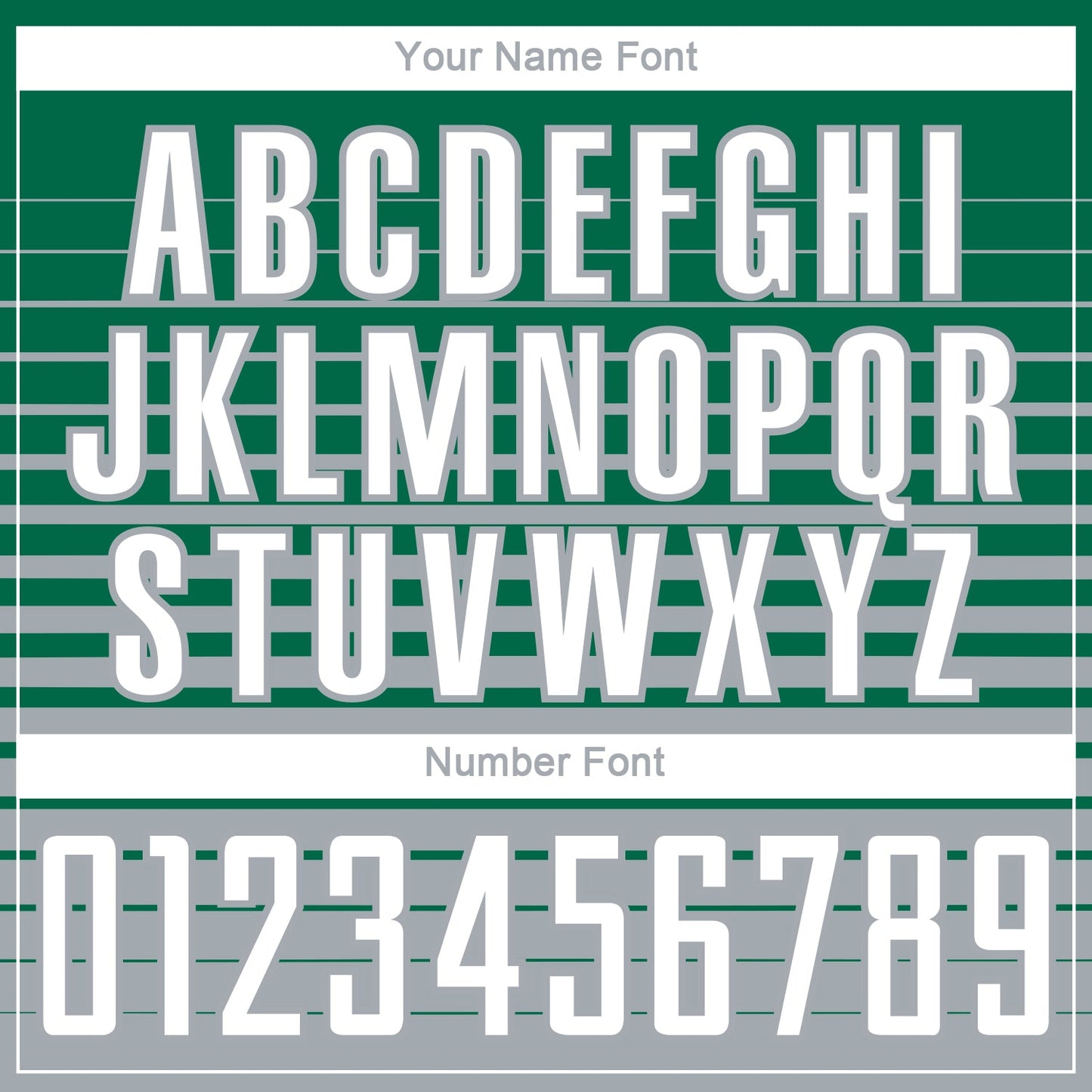 Custom Kelly Green White-Gray Gradient Pinstripe Sublimation Soccer Uniform Jersey view 6