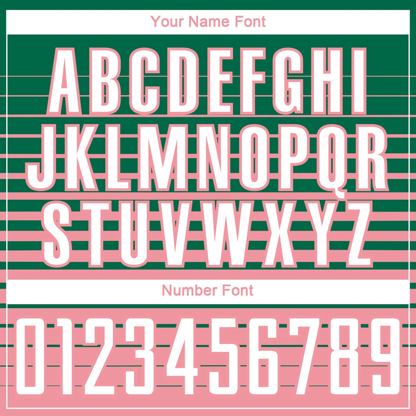 Custom Kelly Green White-Medium Pink Gradient Pinstripe Sublimation Soccer Uniform Jersey view 6