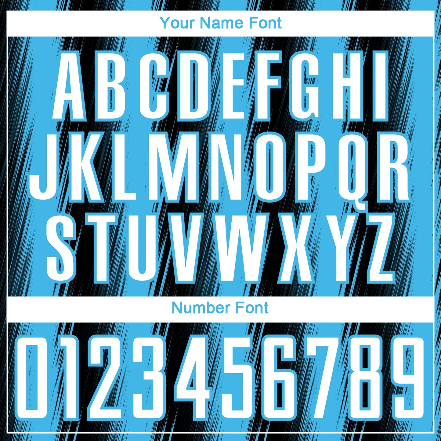 Custom Black White-Sky Blue Vertical Brush Stroke Stripes Sublimation Soccer Uniform Jersey view 6