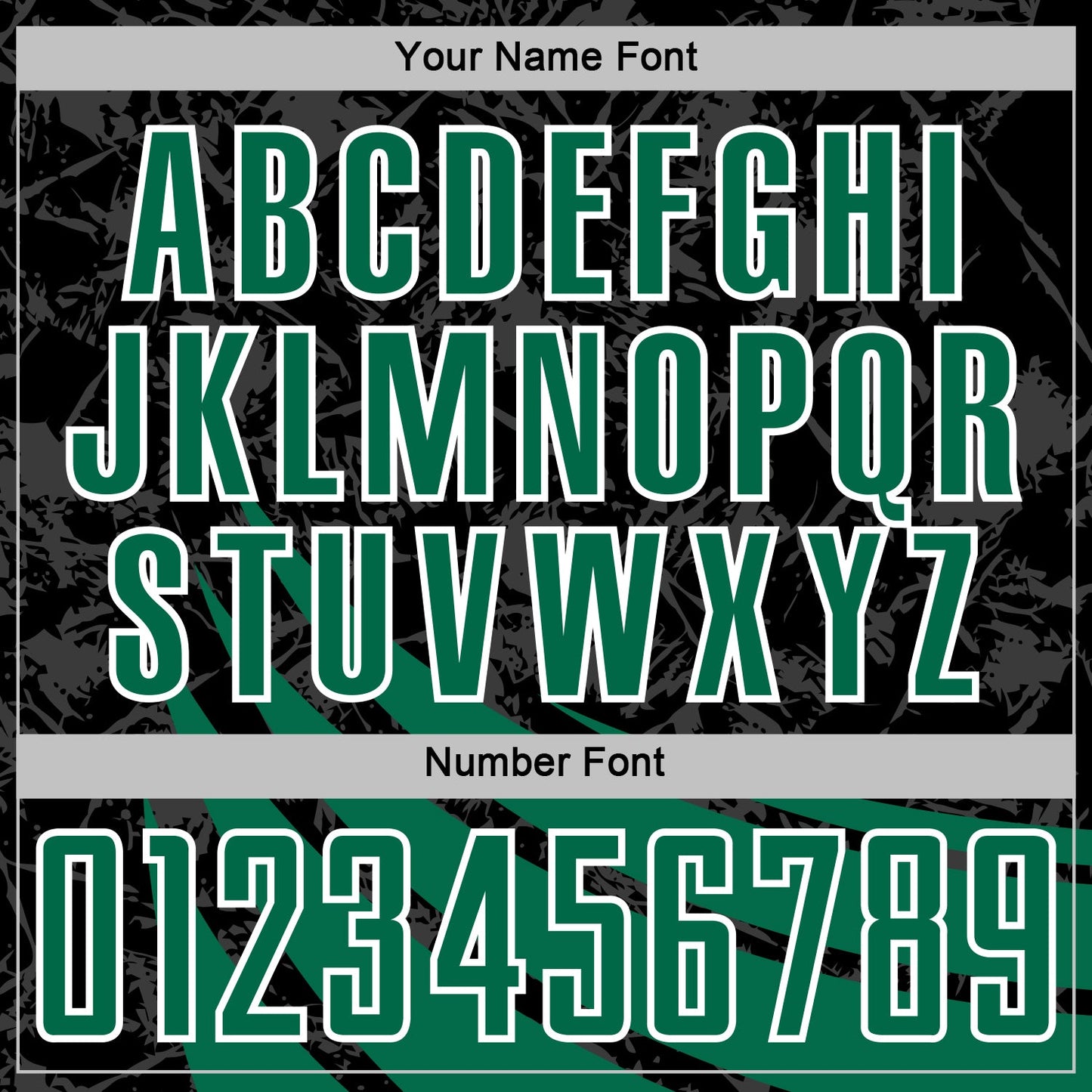 Custom Black Kelly Green-White Distressed Diagonal Stripes Wind Shapes Sports Sublimation Soccer Uniform Jersey view 6