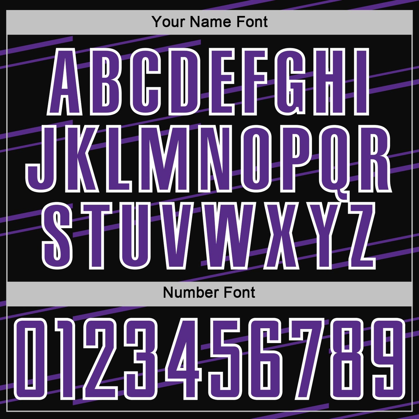 Custom Black Purple-White Diagonal Pinstripes Lines Sports Sublimation Soccer Uniform Jersey view 6
