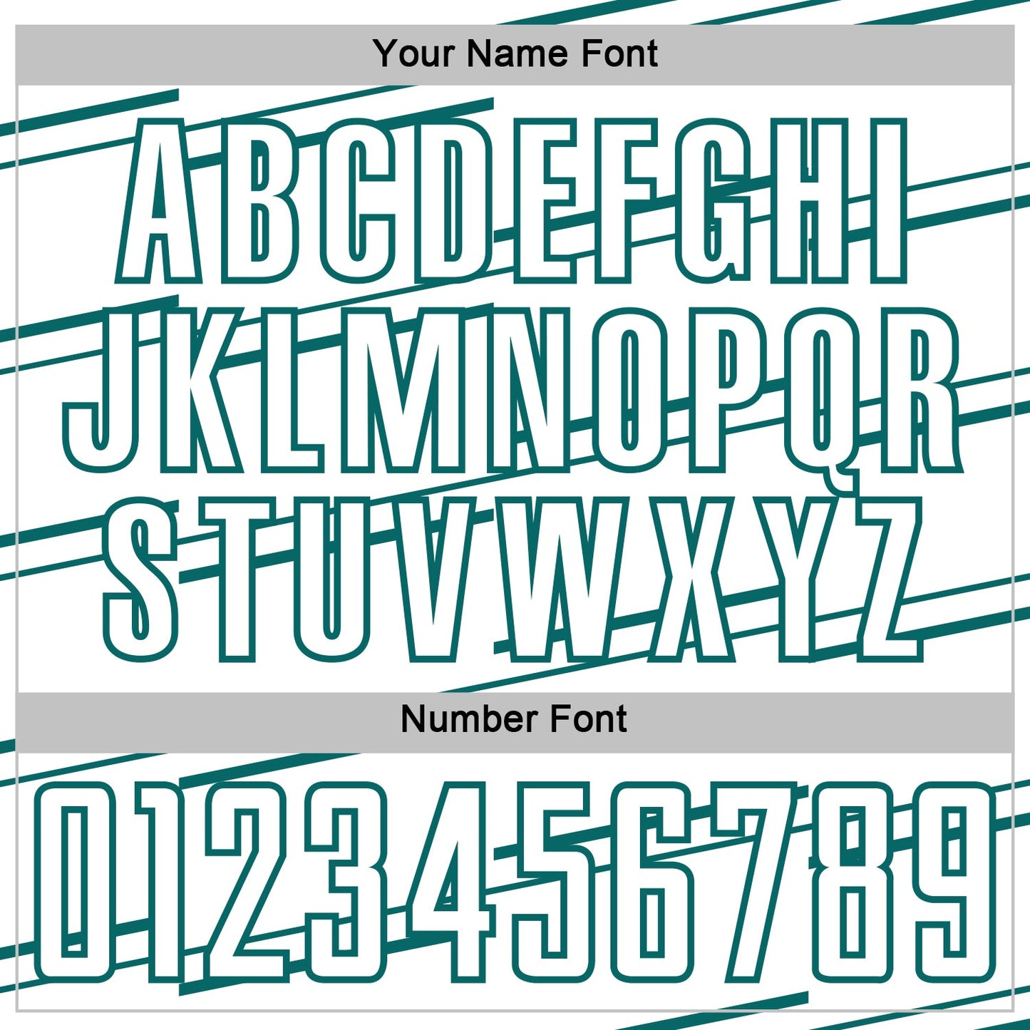 Custom White Teal Diagonal Pinstripes Lines Sports Sublimation Soccer Uniform Jersey view 6