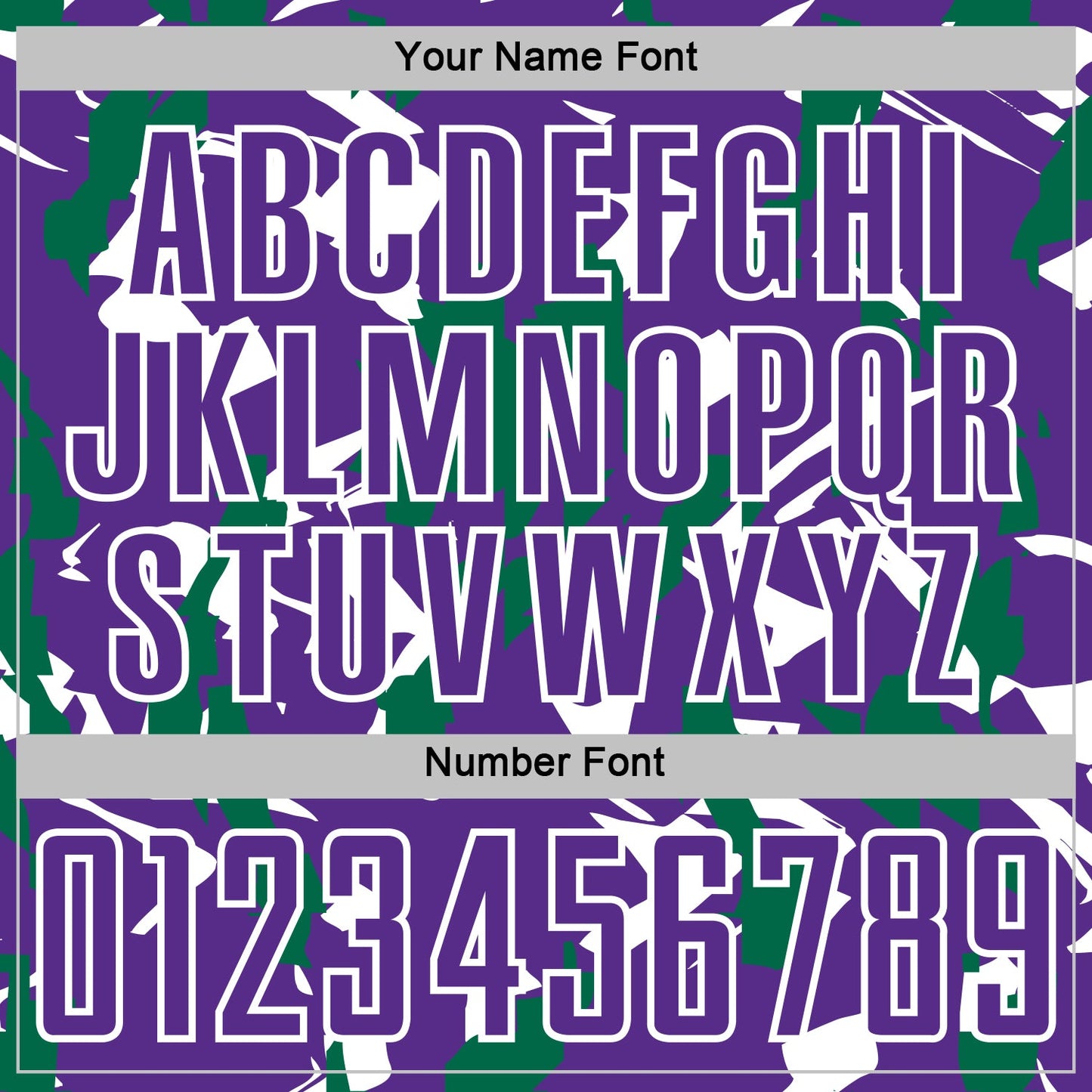Custom Purple White-Kelly Green Geometric Camo Fragment Sports Sublimation Soccer Uniform Jersey view 6