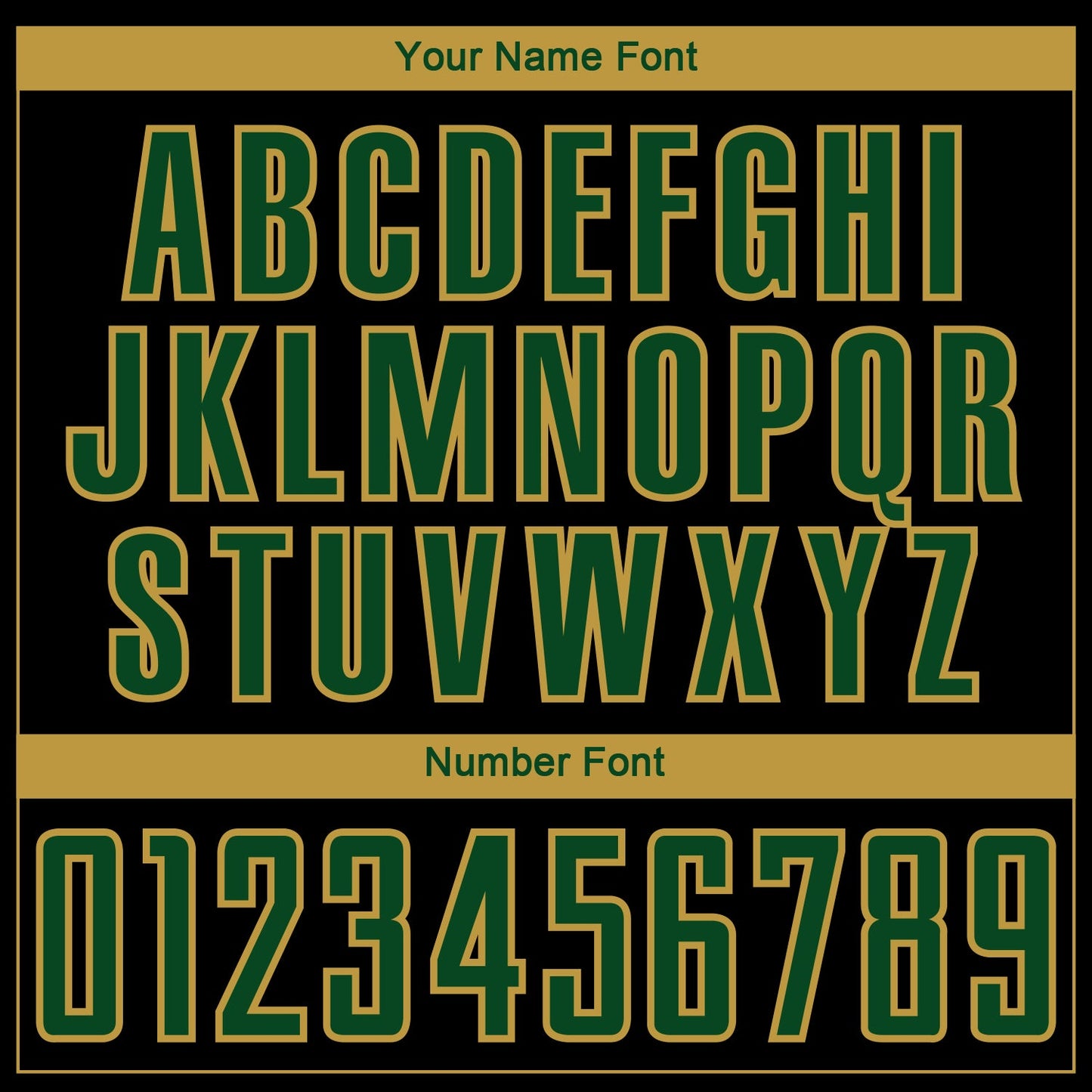 Custom Black Green-Old Gold Curve Lines Sublimation Soccer Uniform Jersey view 6