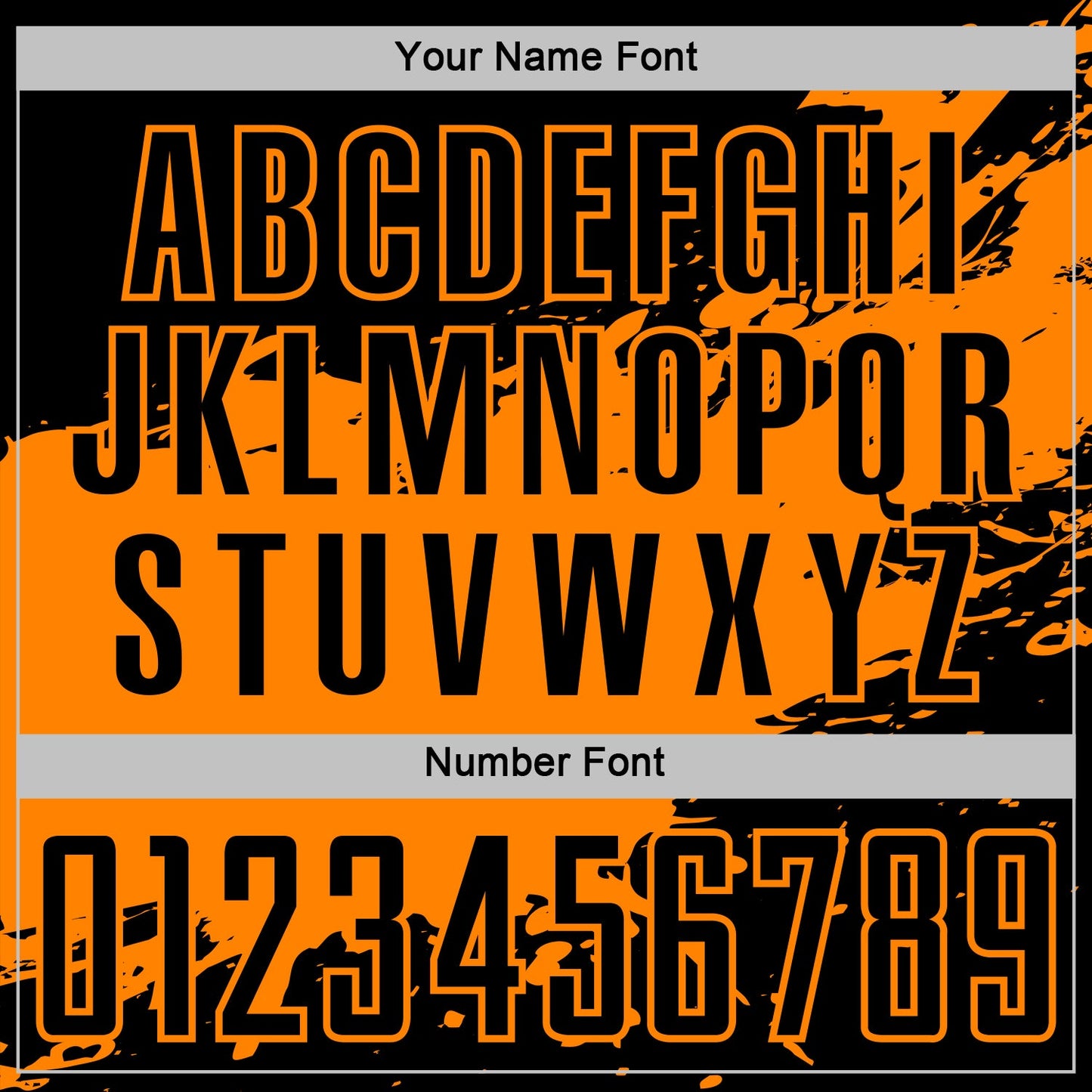 Custom Bay Orange-Black Splash Color Block Sublimation Soccer Uniform Jersey view 6