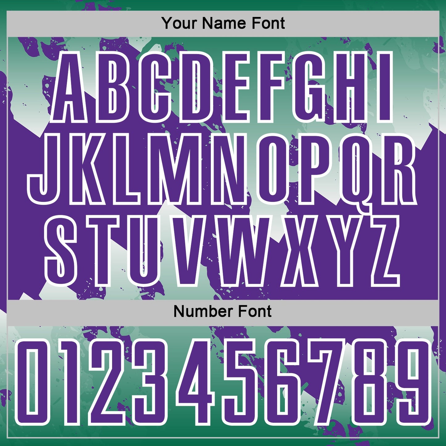 Custom Kelly Green Purple-White Gradient Splash Sublimation Soccer Uniform Jersey view 6