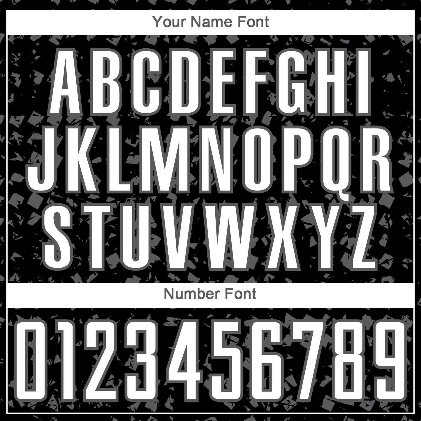 Custom Black White-Steel Gray Digital Geometric Fragment Speckles Sublimation Soccer Uniform Jersey view 6