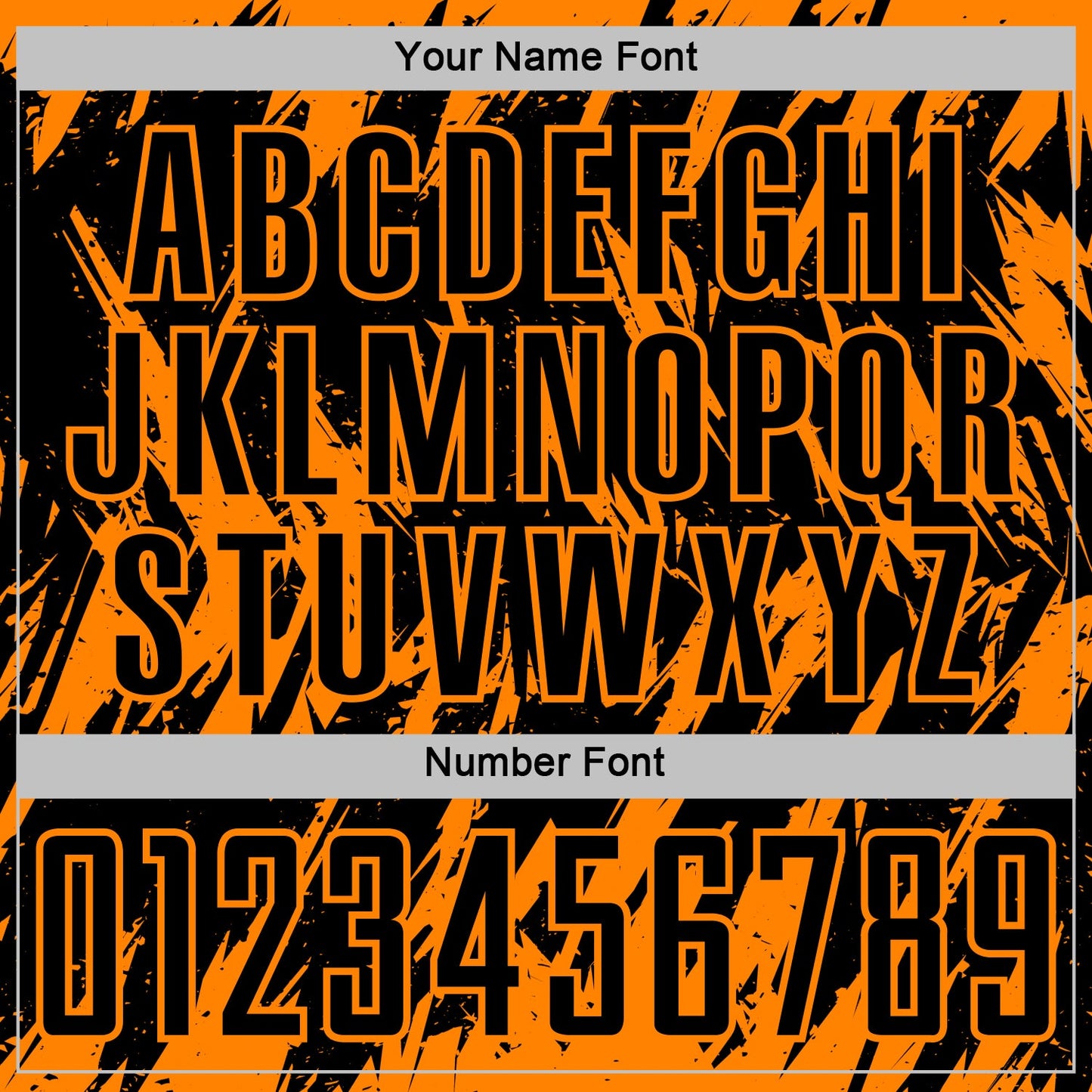 Custom Black-Bay Orange Splatter Torn Sharp Brush Stroke Sublimation Soccer Uniform Jersey view 6