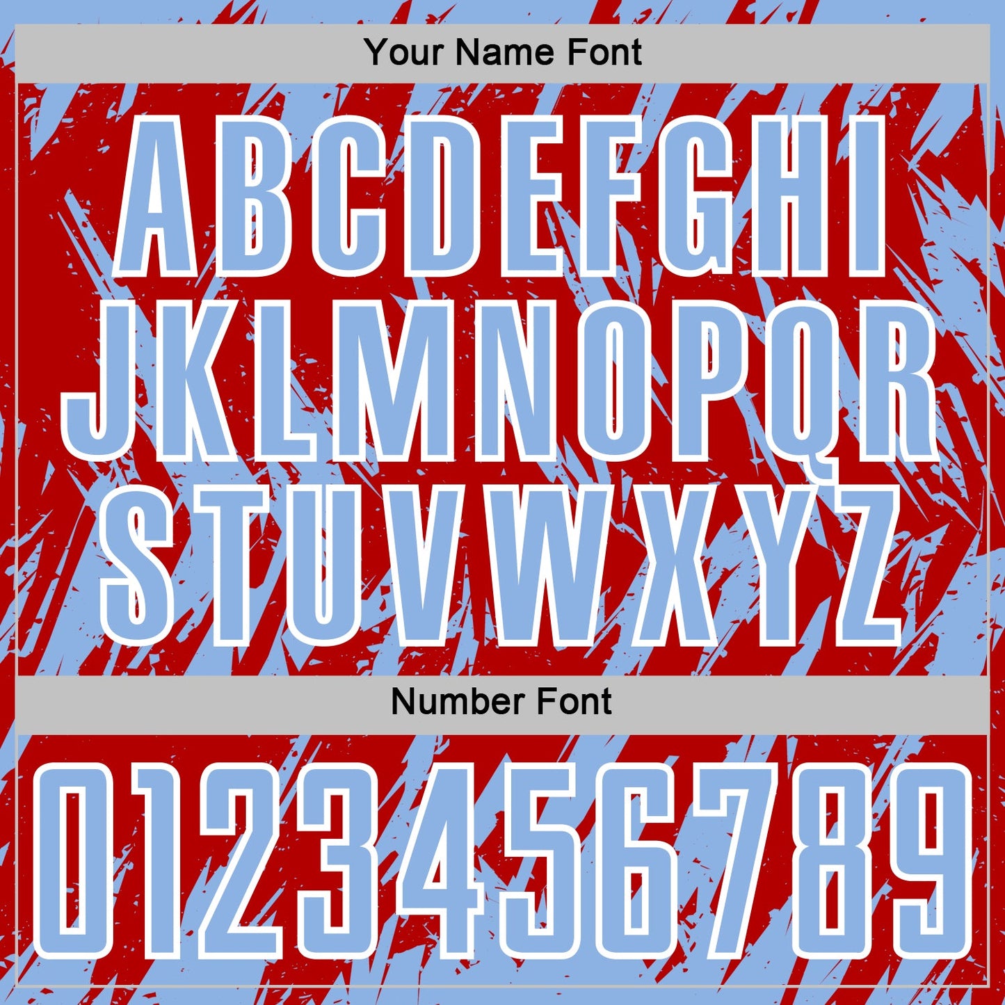 Custom Red Light Blue-White Splatter Torn Sharp Brush Stroke Sublimation Soccer Uniform Jersey view 6