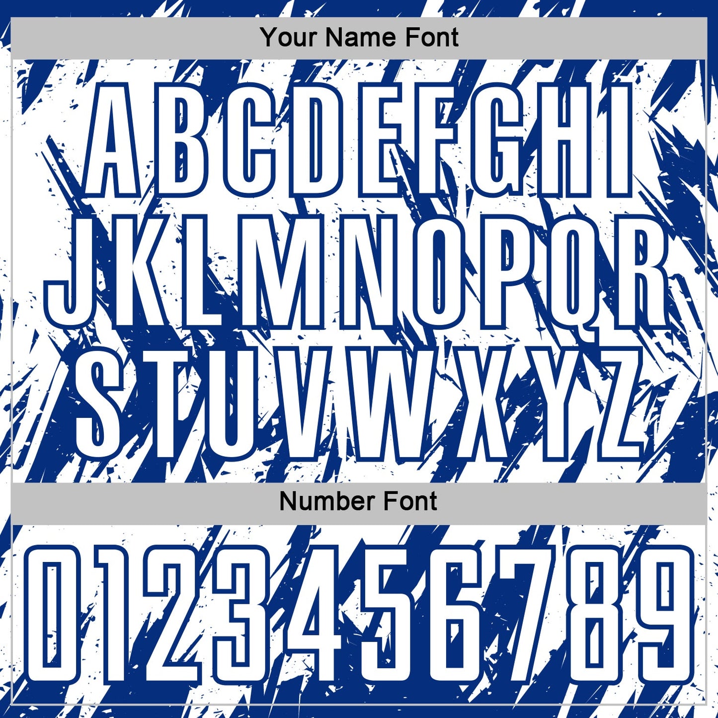 Custom White-Royal Splatter Torn Sharp Brush Stroke Sublimation Soccer Uniform Jersey view 6
