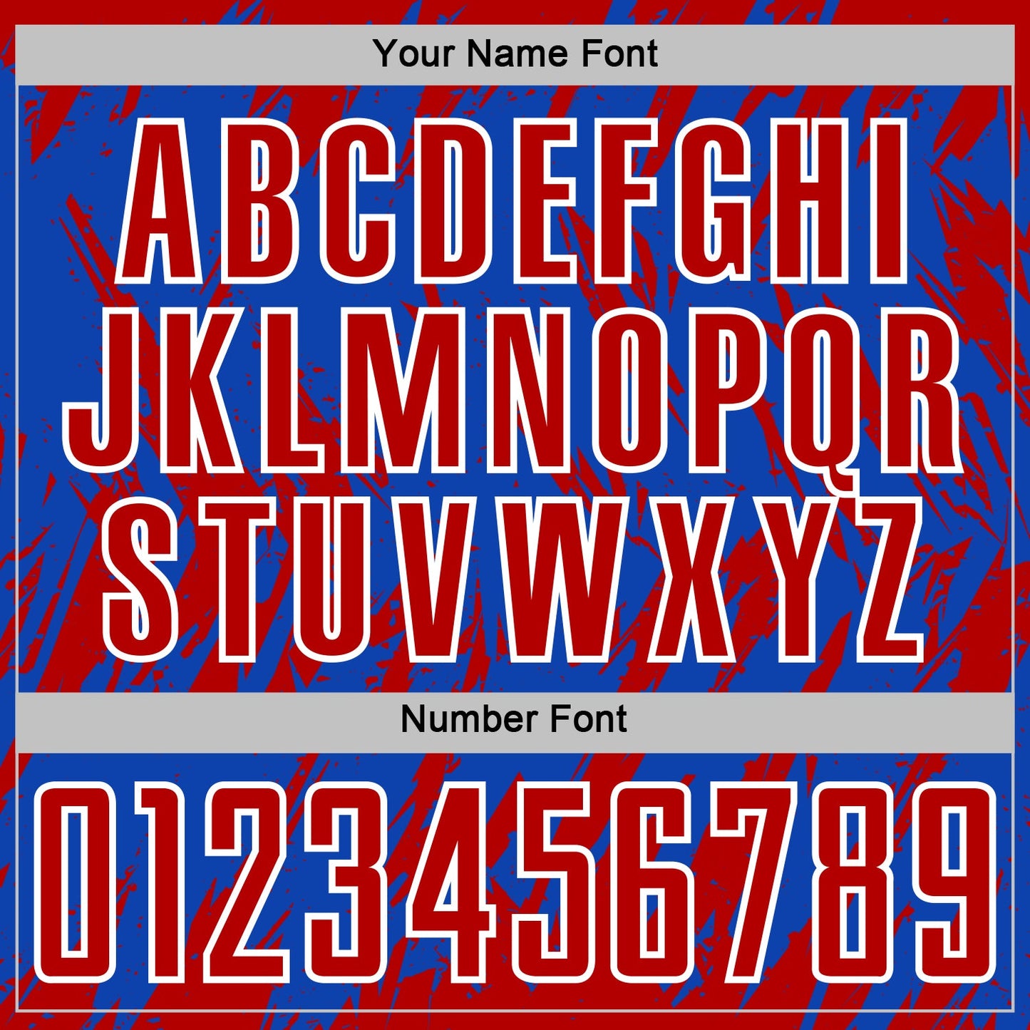 Custom Thunder Blue Red-White Splatter Torn Sharp Brush Stroke Sublimation Soccer Uniform Jersey view 6