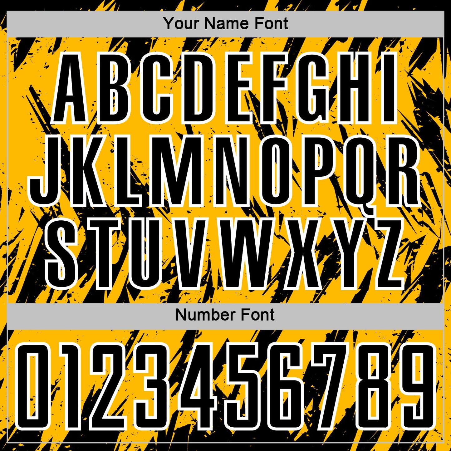 Custom Gold Black-White Splatter Torn Sharp Brush Stroke Sublimation Soccer Uniform Jersey view 6