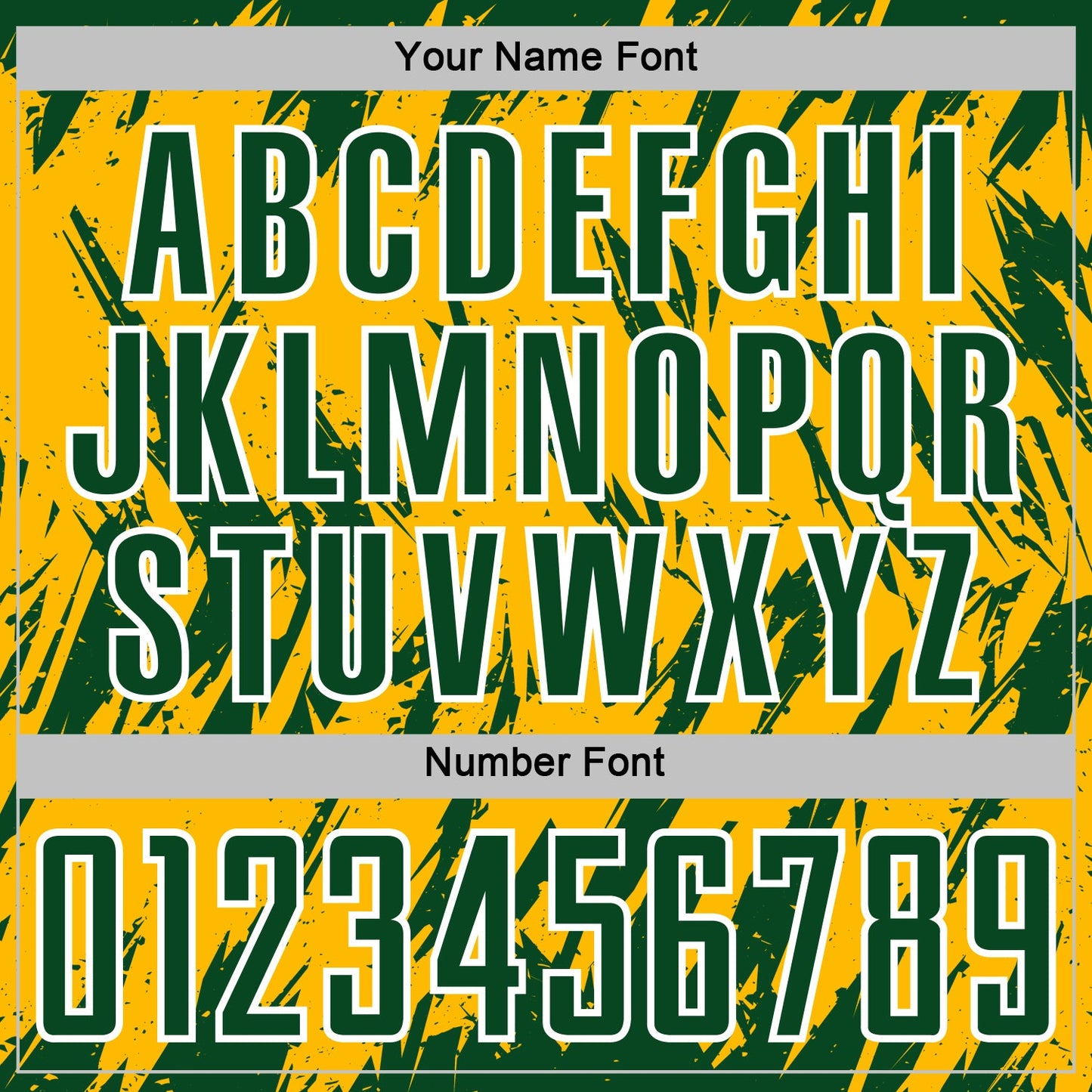 Custom Gold Green-White Splatter Torn Sharp Brush Stroke Sublimation Soccer Uniform Jersey view 6