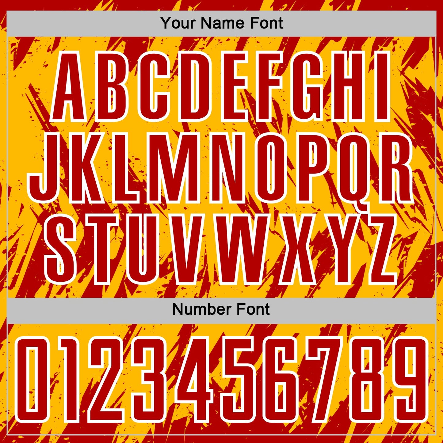 Custom Gold Red-White Splatter Torn Sharp Brush Stroke Sublimation Soccer Uniform Jersey view 6