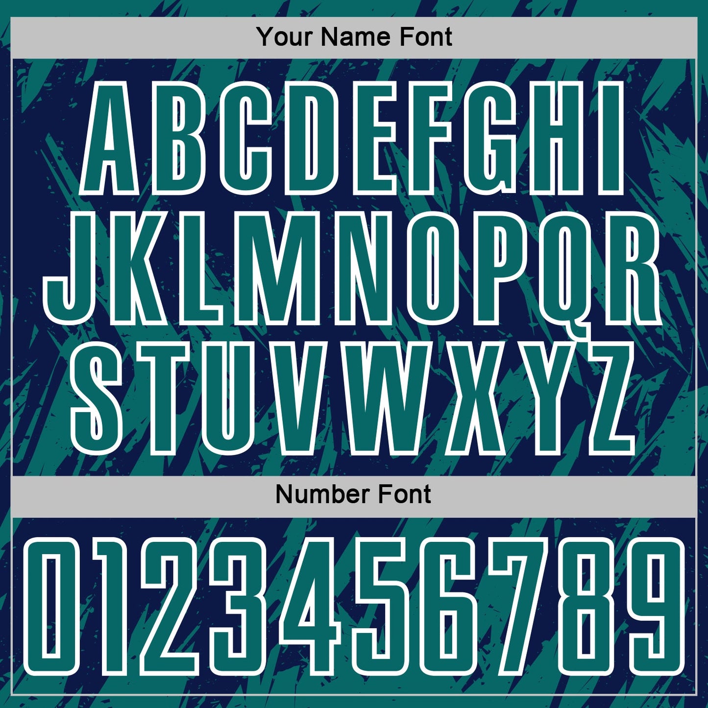 Custom Navy Teal-White Splatter Torn Sharp Brush Stroke Sublimation Soccer Uniform Jersey view 6