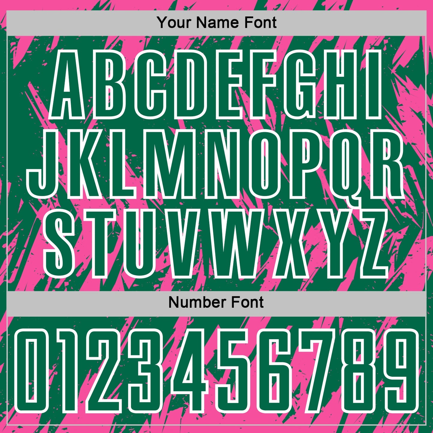 Custom Kelly Green Pink-White Splatter Torn Sharp Brush Stroke Sublimation Soccer Uniform Jersey view 6