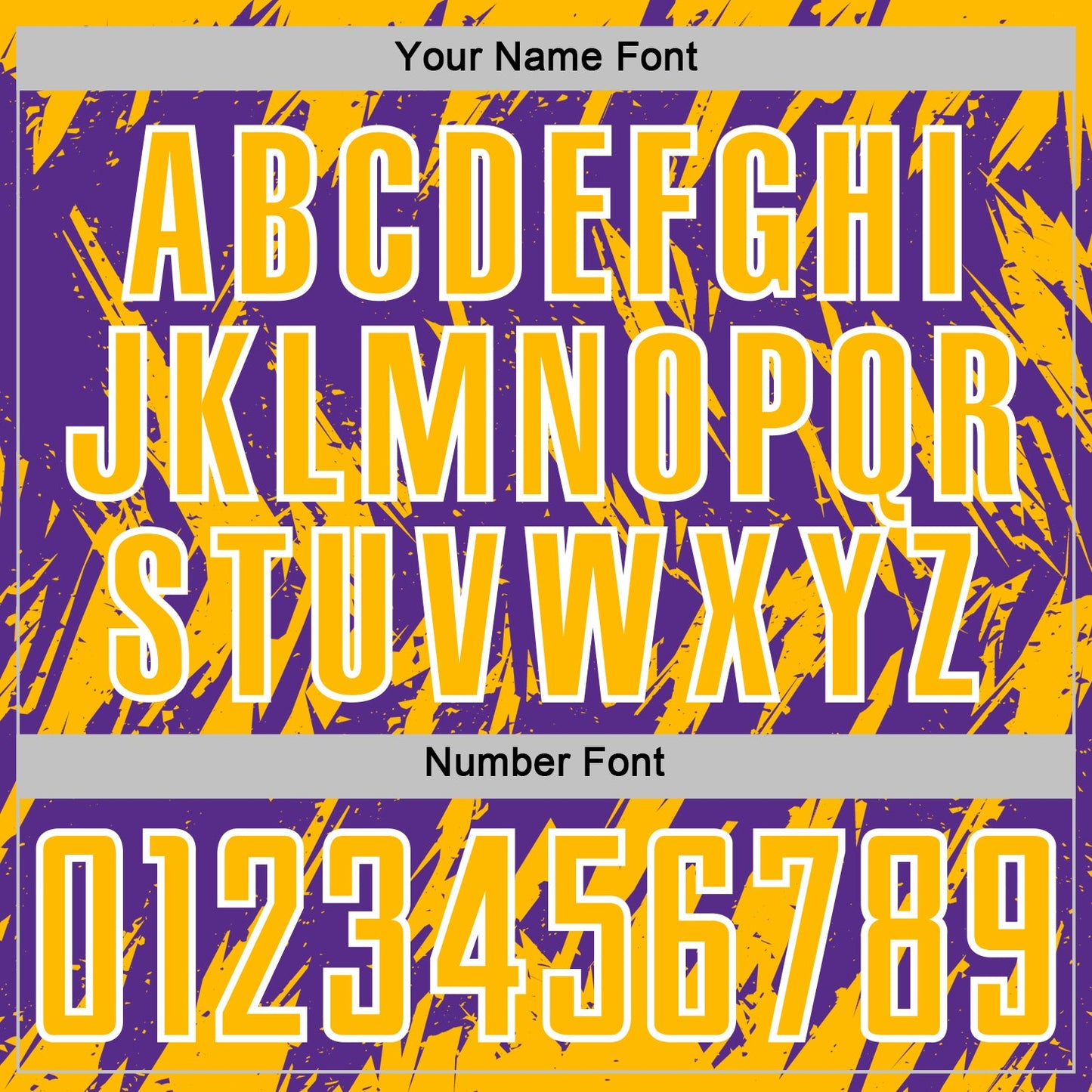 Custom Purple Gold-White Splatter Torn Sharp Brush Stroke Sublimation Soccer Uniform Jersey view 6