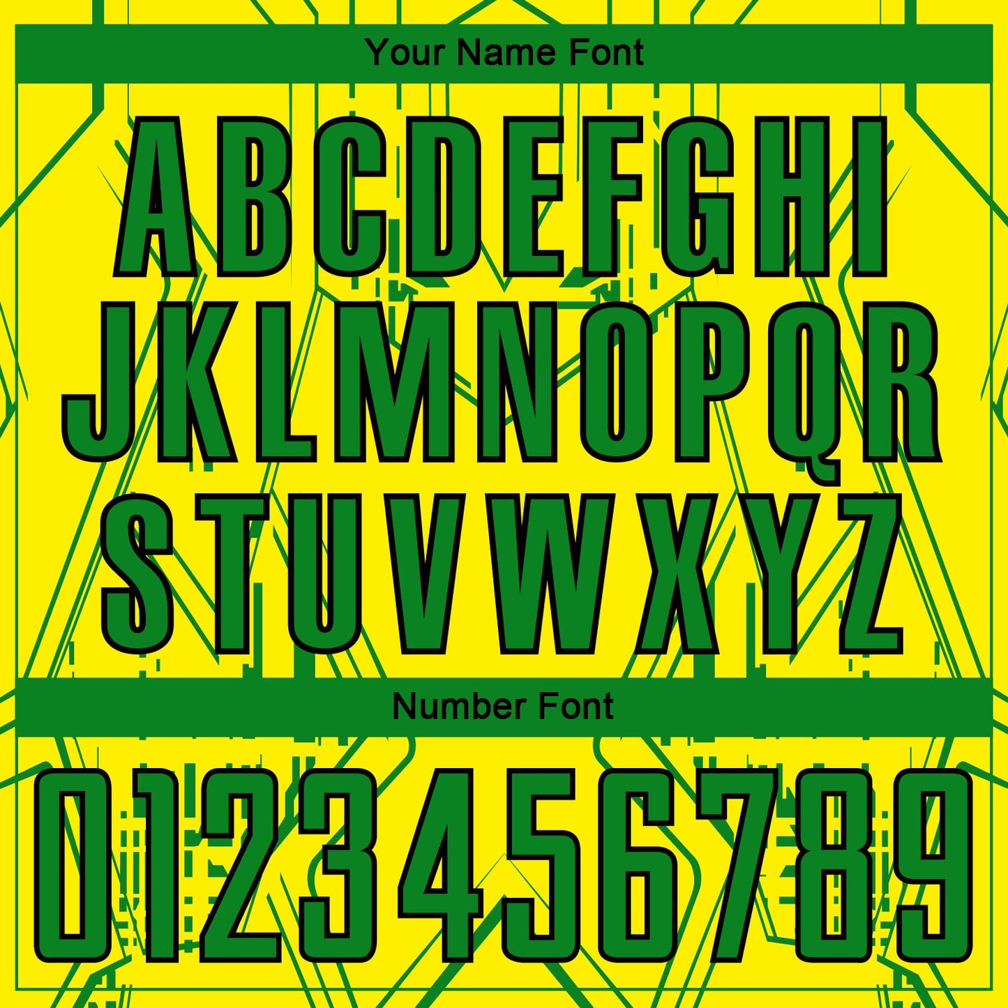 Custom Light Yellow Grass Green-Black Brasil Geometric Sublimation Soccer Uniform Jersey view 6