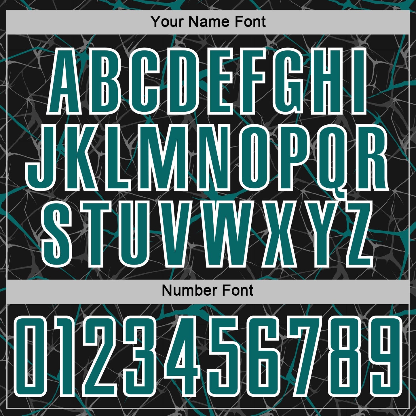 Custom Black Teal-White Abstract Network Crackle Sublimation Soccer Uniform Jersey view 6