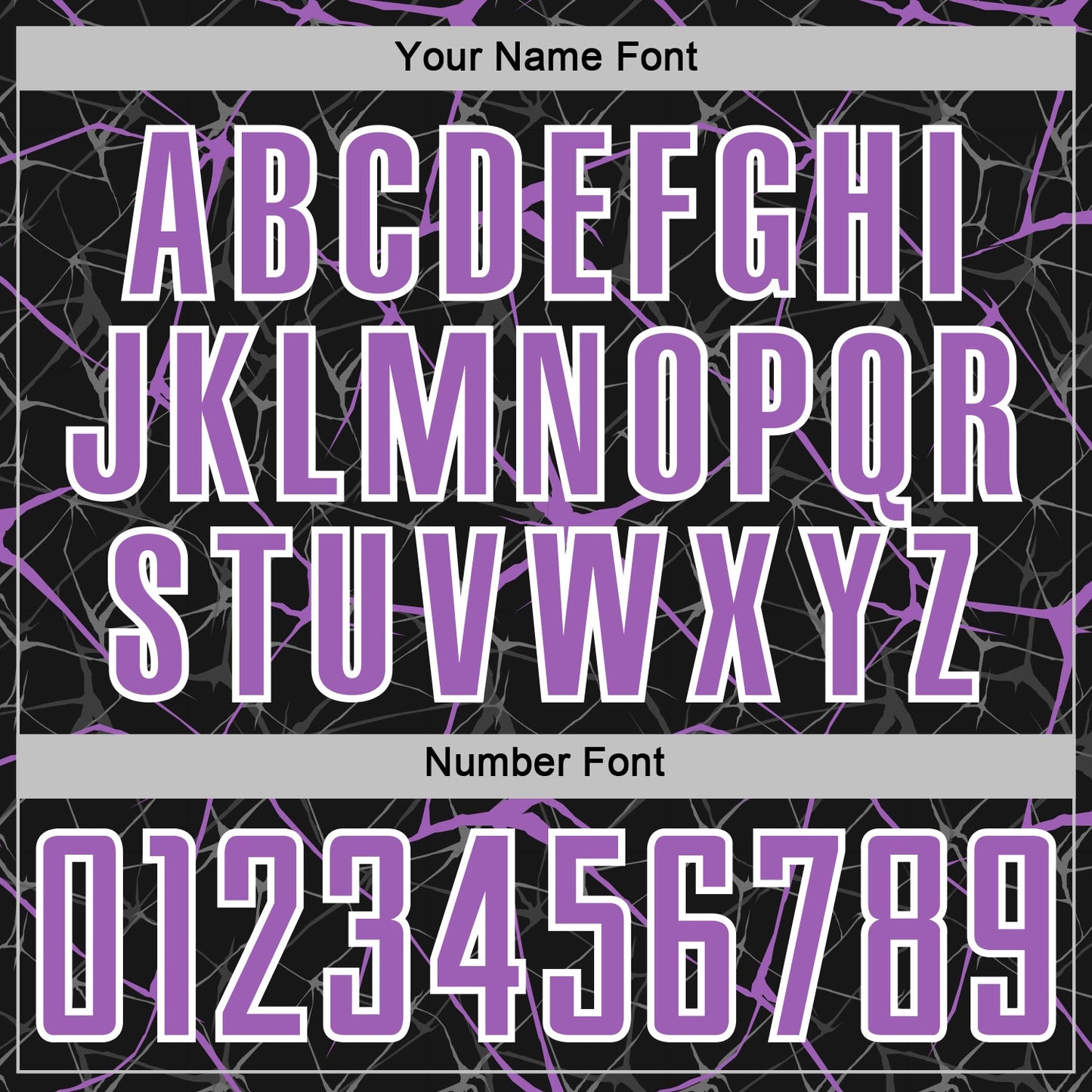 Custom Black Medium Purple-White Abstract Network Crackle Sublimation Soccer Uniform Jersey view 6
