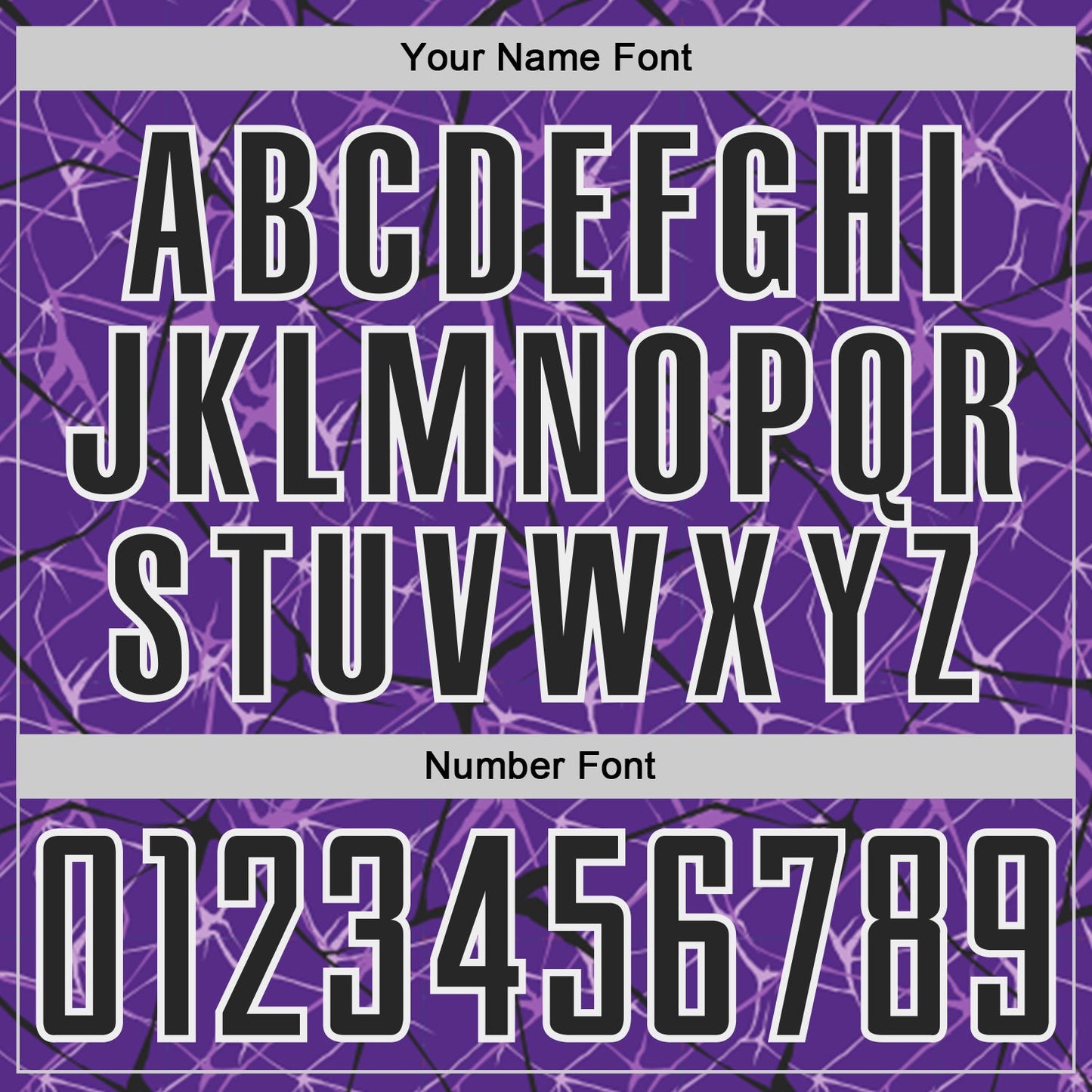 Custom Purple Black-White Abstract Network Crackle Sublimation Soccer Uniform Jersey view 6
