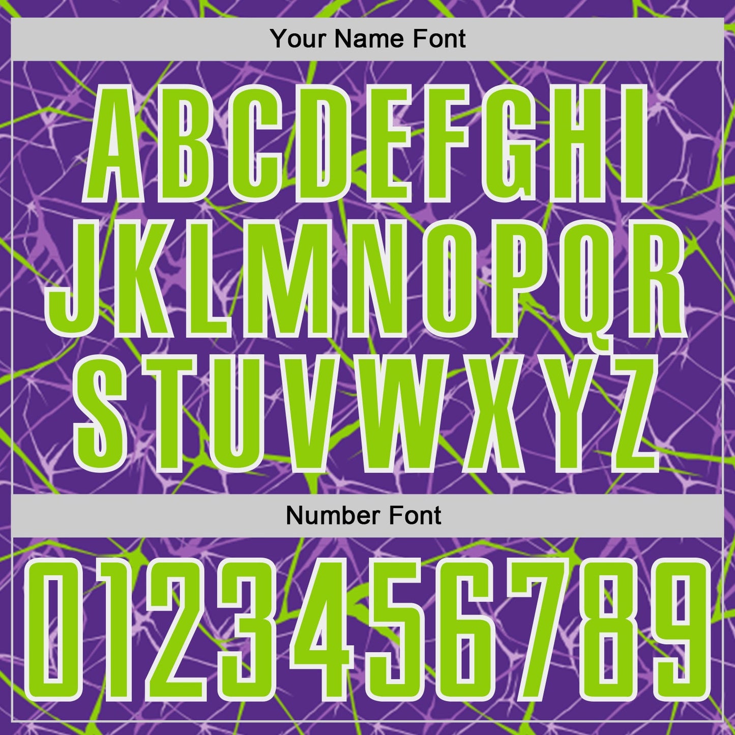 Custom Purple Neon Green-White Abstract Network Crackle Sublimation Soccer Uniform Jersey view 6