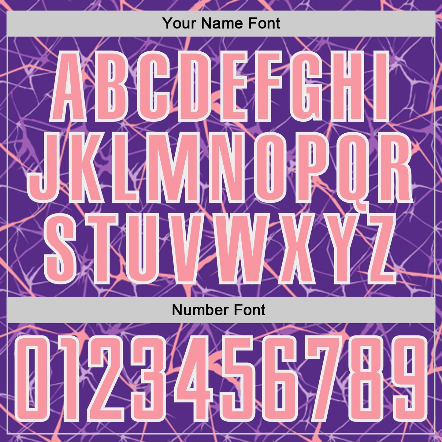 Custom Purple Medium Pink-White Abstract Network Crackle Sublimation Soccer Uniform Jersey view 6