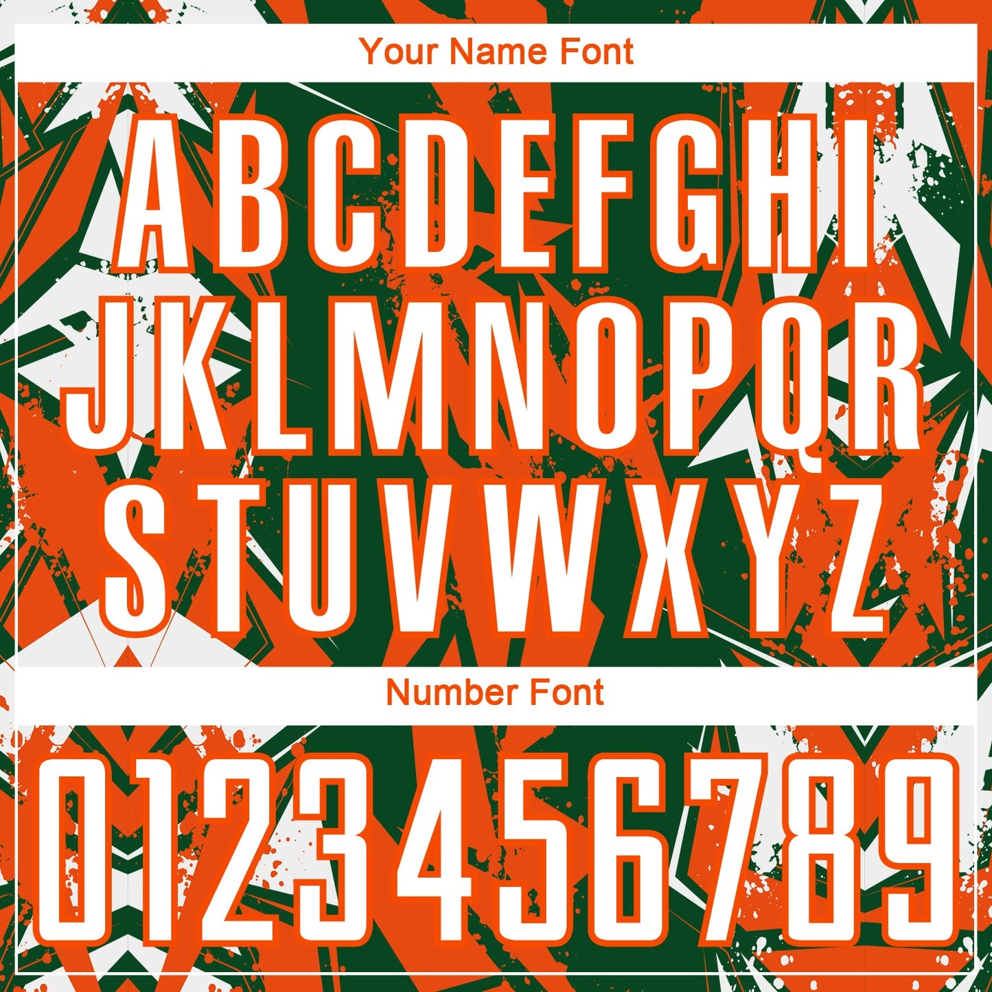 Custom Green White-Orange Geometric Shard Grunge Splash Sublimation Soccer Uniform Jersey view 6