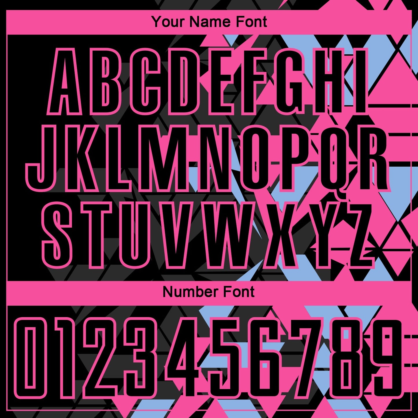Custom Black Pink-Light Blue Geometric Grid Gradient Sublimation Soccer Uniform Jersey view 6