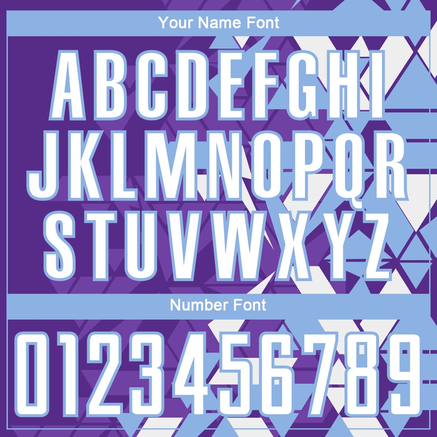 Custom Purple White-Light Blue Geometric Grid Gradient Sublimation Soccer Uniform Jersey view 6