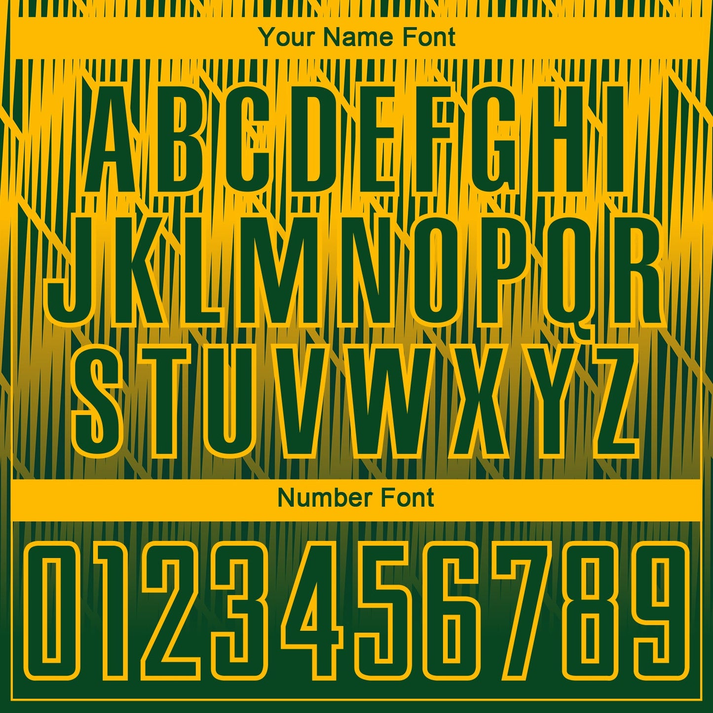 Custom Green-Gold Spiked Sharp Lines Gradient Sublimation Soccer Uniform Jersey view 6