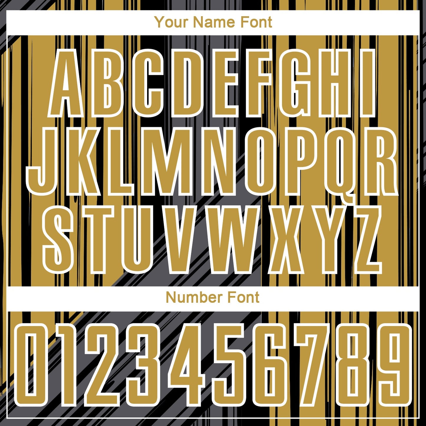 Custom Black Old Gold-White Brush Stroke Fluid Stripes Sublimation Soccer Uniform Jersey view 6