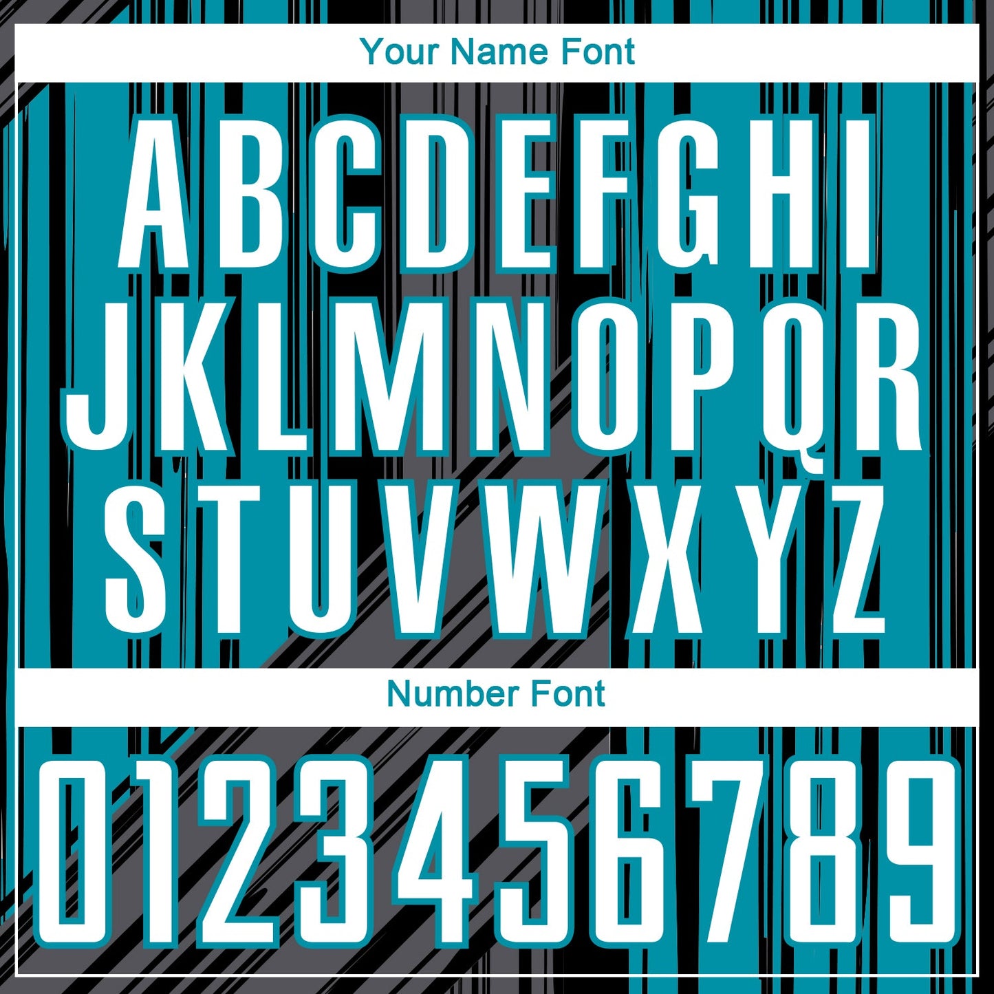 Custom Black White-Teal Brush Stroke Fluid Stripes Sublimation Soccer Uniform Jersey view 6