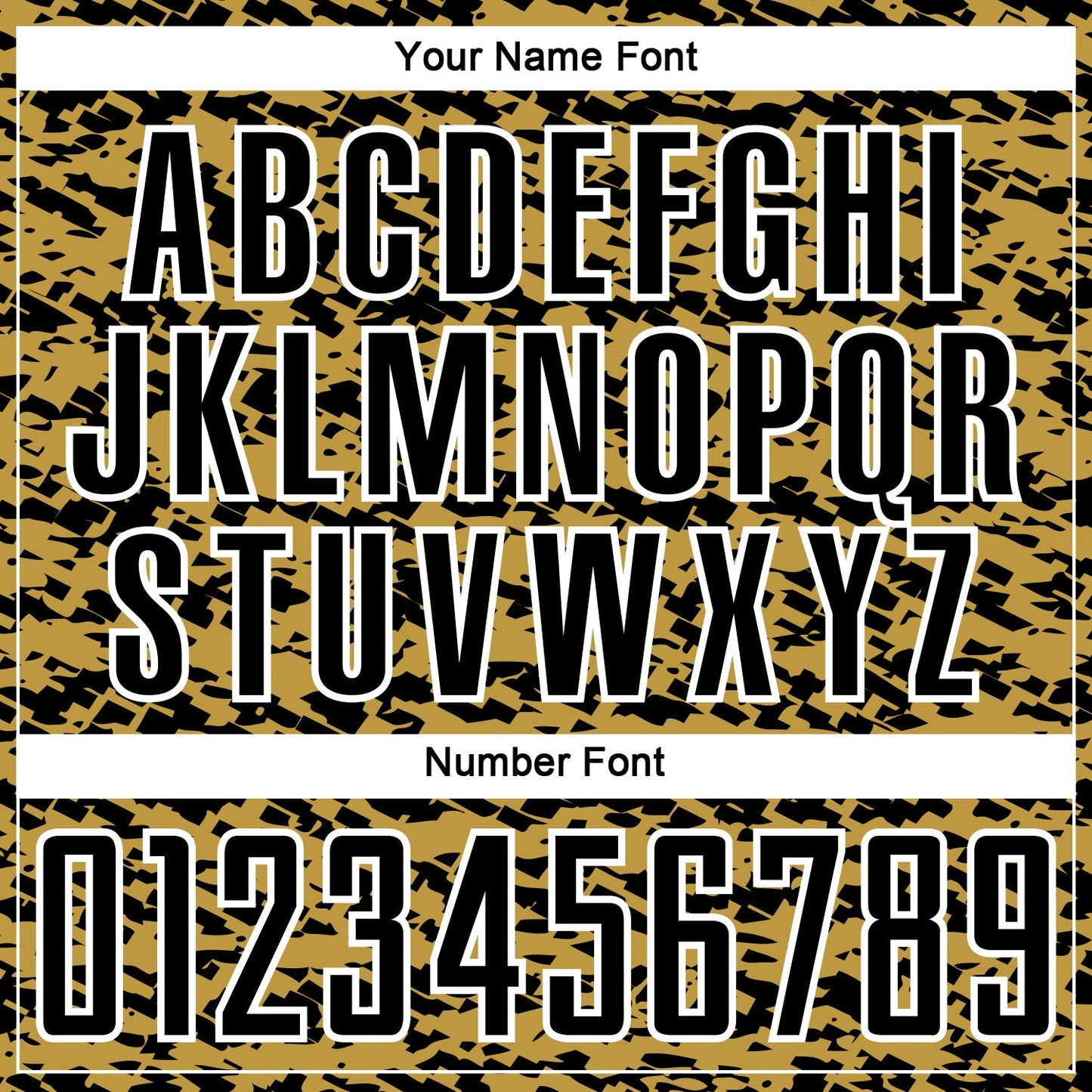 Custom Old Gold Black-White Geometric Fragment Splatter Sublimation Soccer Uniform Jersey view 6