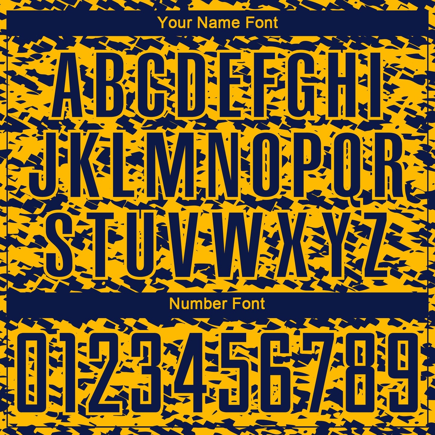 Custom Gold-Navy Geometric Fragment Splatter Sublimation Soccer Uniform Jersey view 6