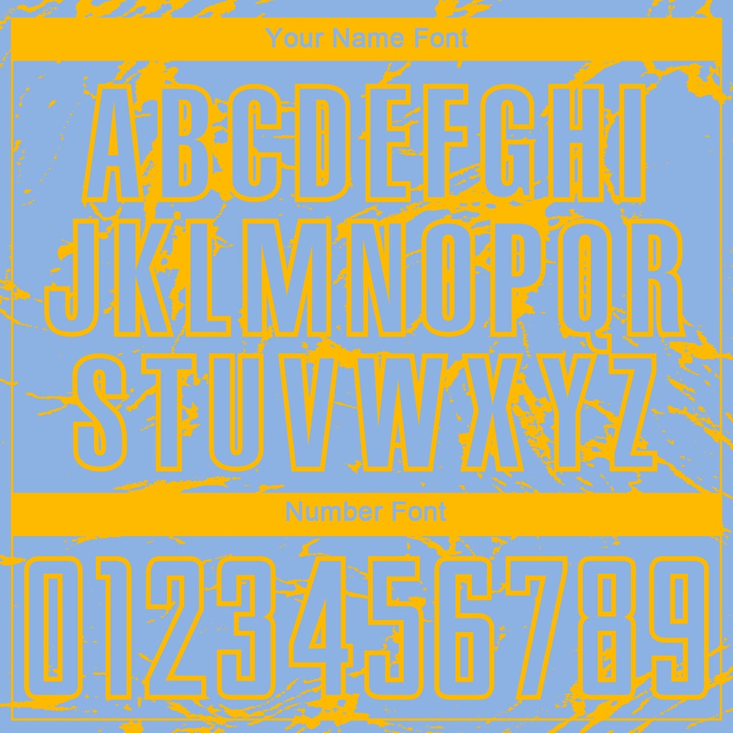 Custom Light Blue-Gold Abstract Fluid Marble Sublimation Soccer Uniform Jersey view 6