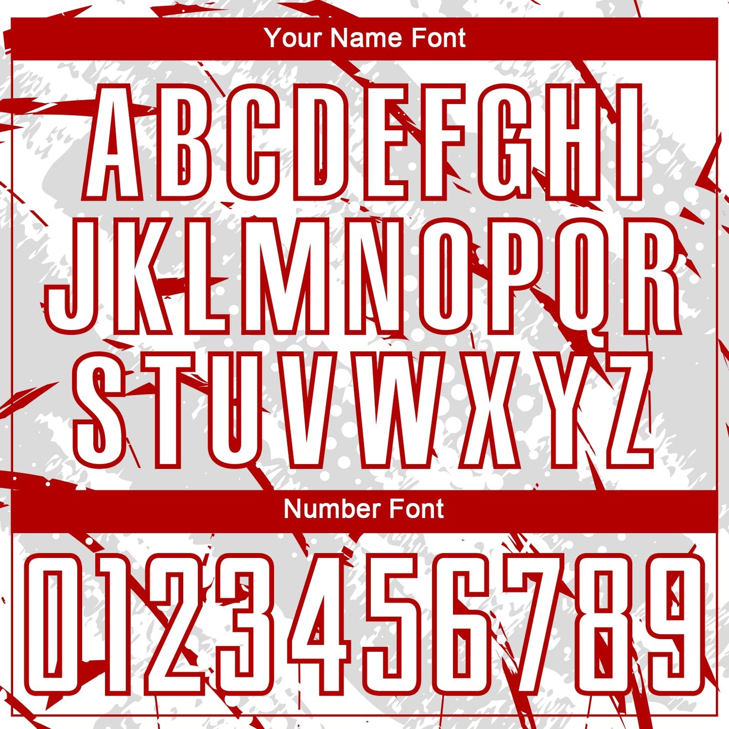 Custom White Red-Gray Brush Stroke Slashes And Dot Grid Sublimation Soccer Uniform Jersey view 6
