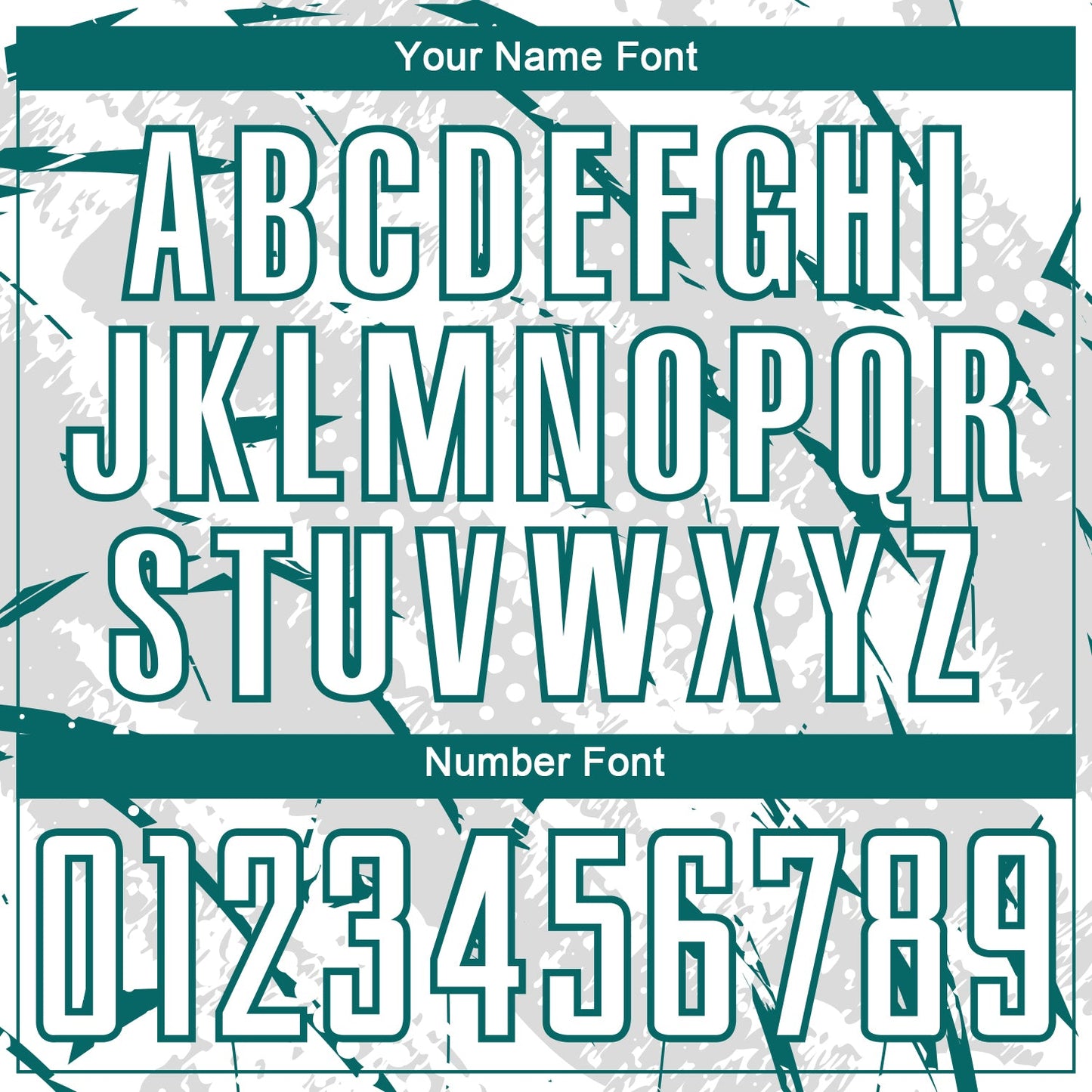 Custom White Teal-Gray Brush Stroke Slashes And Dot Grid Sublimation Soccer Uniform Jersey view 6