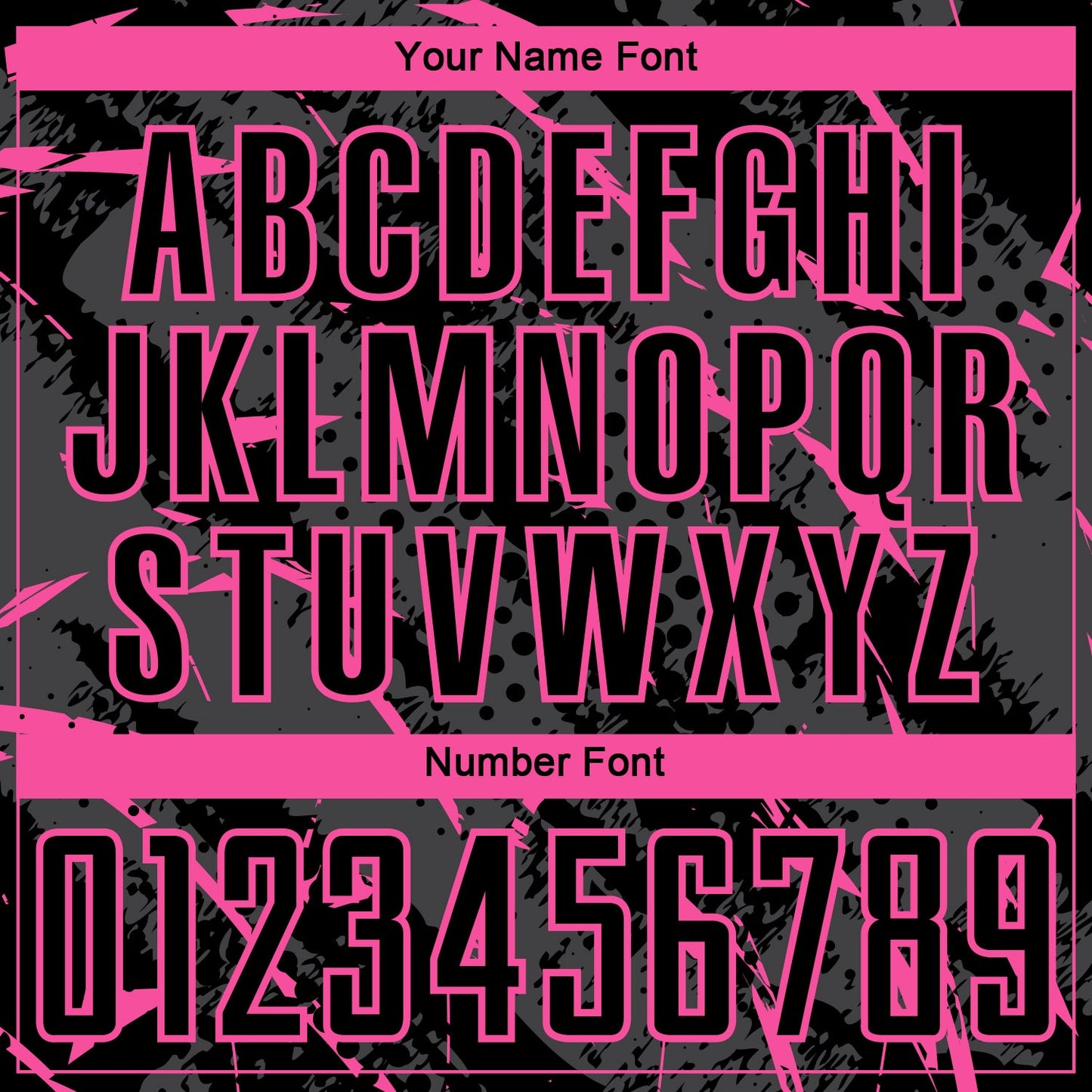 Custom Black Pink-Gray Brush Stroke Slashes And Dot Grid Sublimation Soccer Uniform Jersey view 6