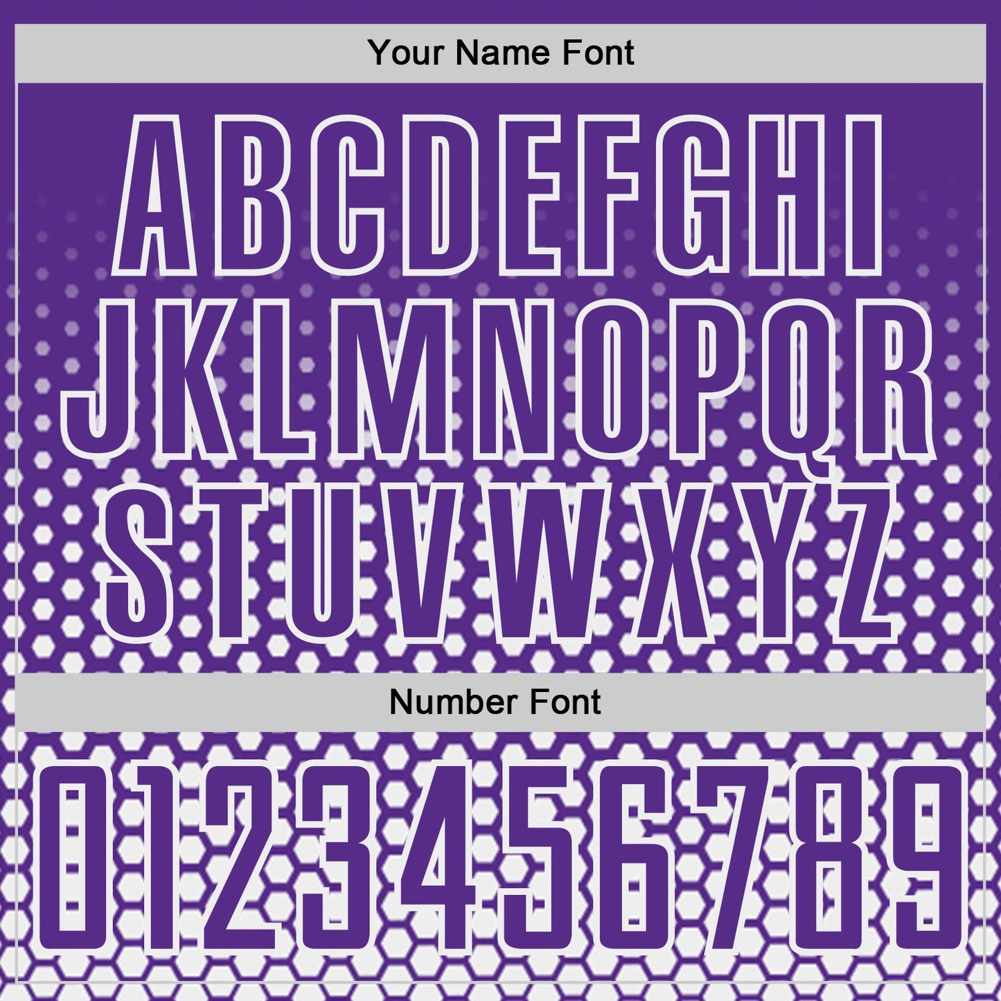 Custom Purple-White Geometric Hexagonal Dot Gradient Sublimation Soccer Uniform Jersey view 6