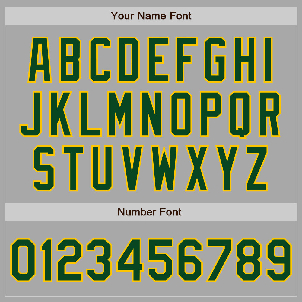 Custom Gray Green-Gold Two-Button Unisex Softball Jersey view 5
