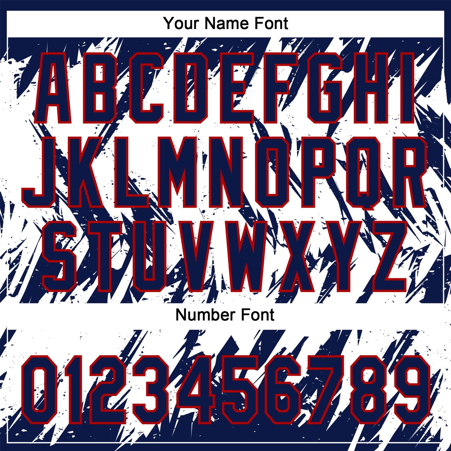 Custom Navy Red-White 3D Pattern Abstract Sharp Shape Two-Button Unisex Softball Jersey view 5
