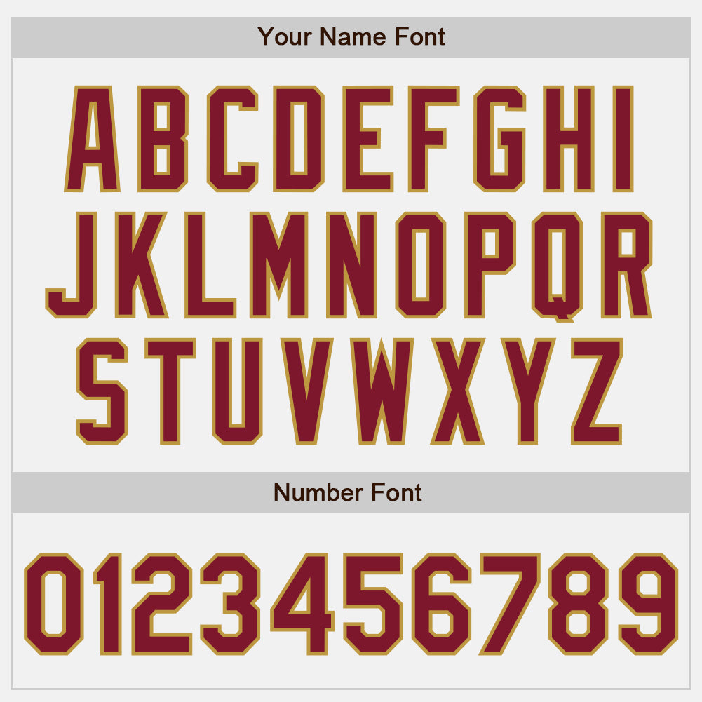 Custom White Crimosn Pinstripe Old Gold Two-Button Unisex Softball Jersey view 5
