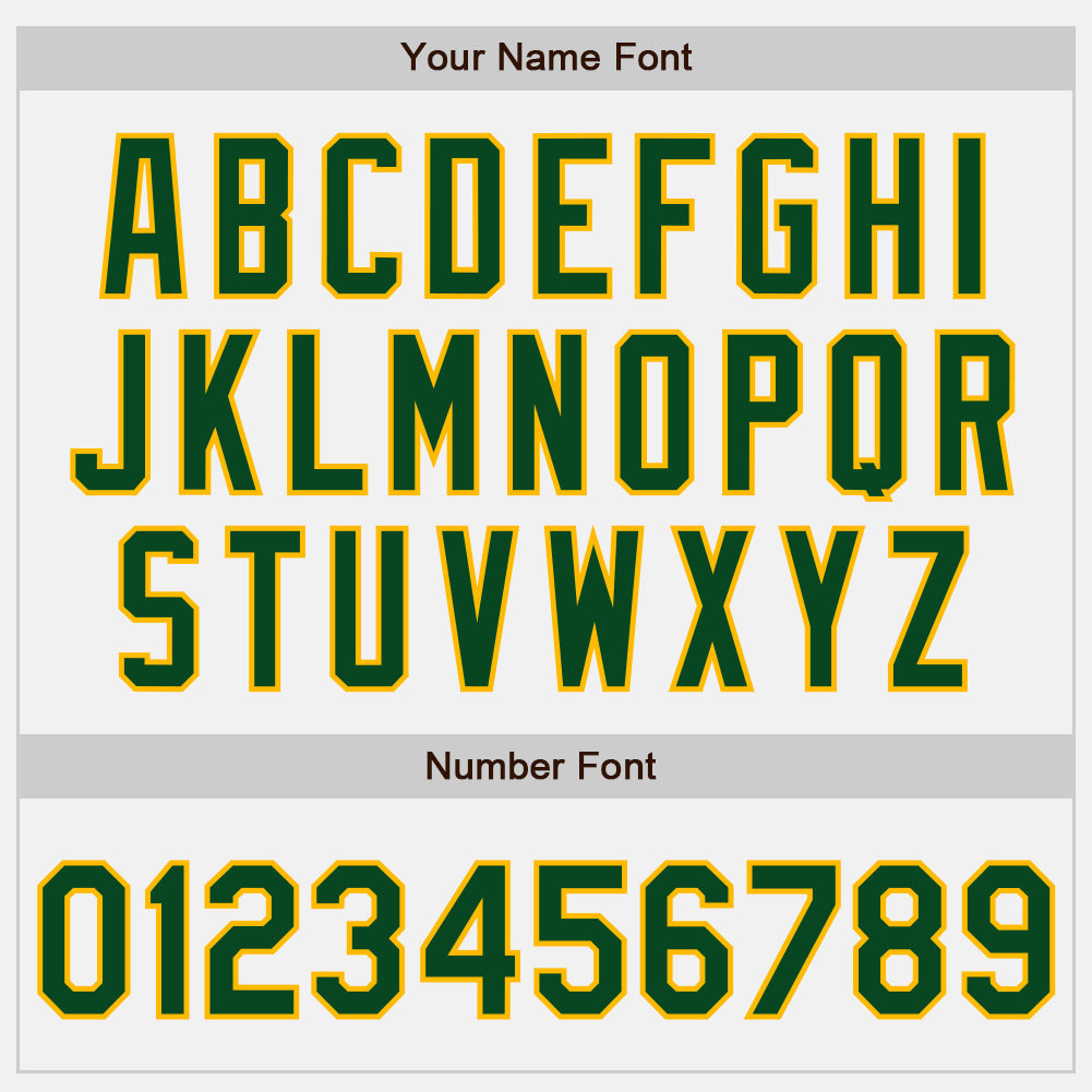 Custom White Green Pinstripe Gold Two-Button Unisex Softball Jersey view 5