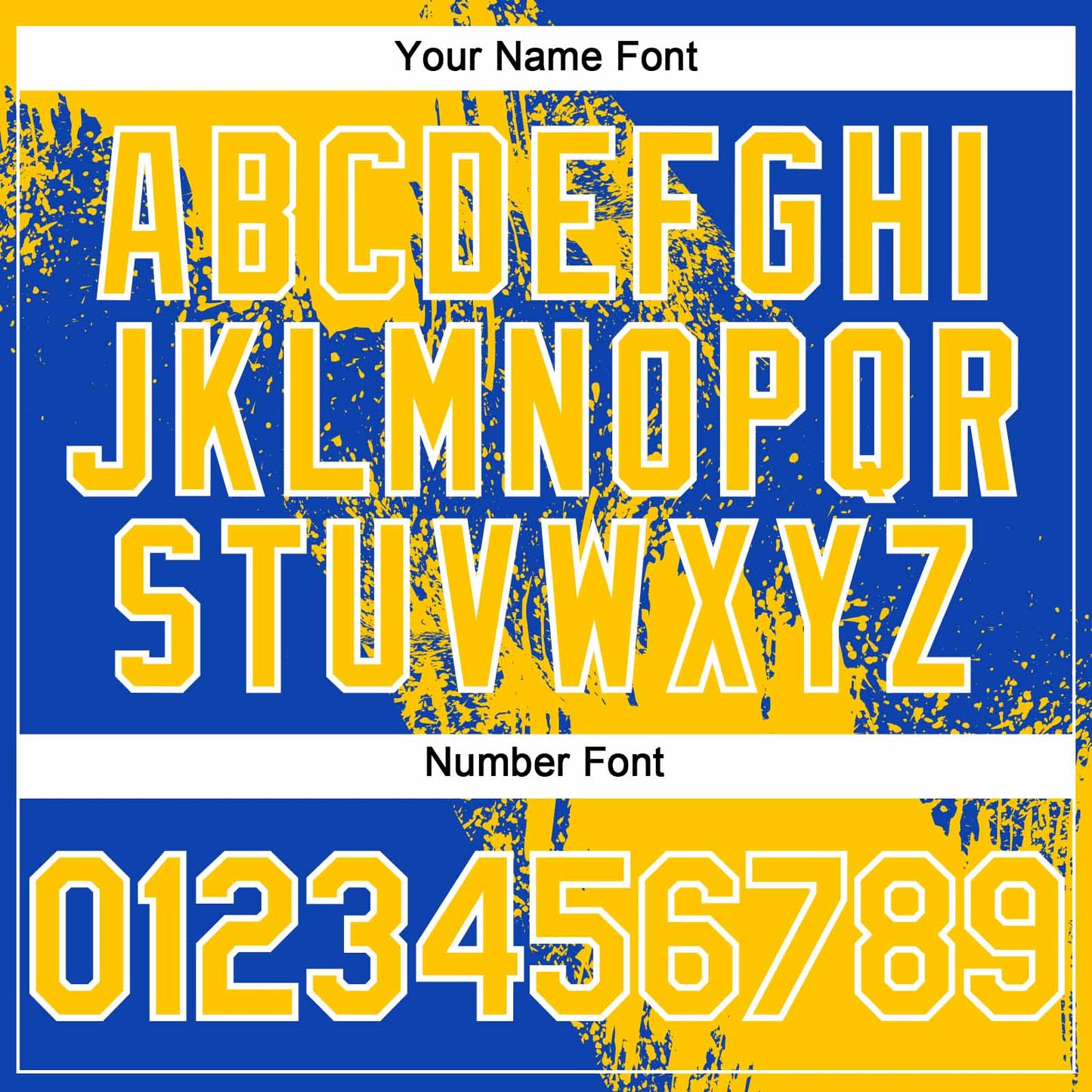 Custom Yellow Thunder Blue-White 3D Pattern Abstract Brush Stroke Two-Button Unisex Softball Jersey view 5